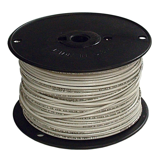 [CAB.01.075] [027023B-B] Cable THHN 14 Awg blanco bobina 152.4 metros