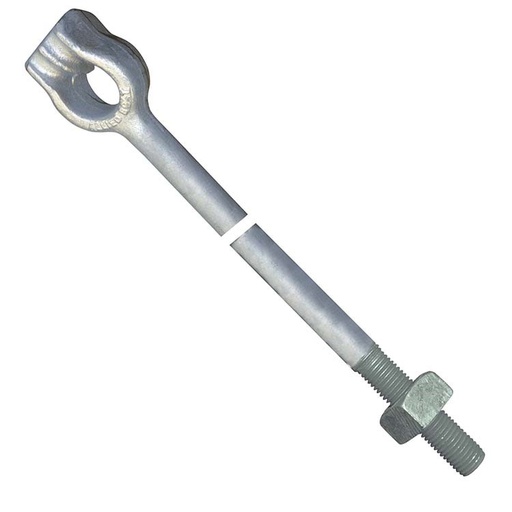 [HYA.03.017] [855862] Varilla de anclaje de doble ojo de ⅝" x 6'