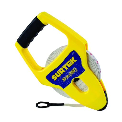 [HER.04.637] [CLX50] SURTEK Cinta métrica de fibra de vidrio de 50 metros