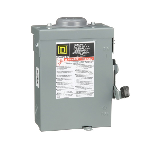 [DIS.01.667] [DU321RB] Interruptor de seguridad DU321RB, 3A, 240V, Nema 3R