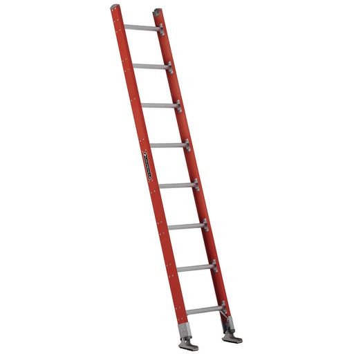 [HER.04.405] [FE7108] LOUISVILLE FE7108 Escalera de fibra de vidrio 1 sección 8' 300lbs