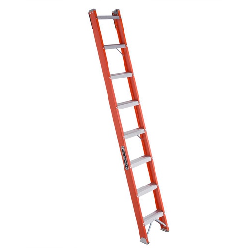 [HER.04.404] [FH1008] LOUISVILLE FH1008 Escalera de fibra de vidrio 1 sección 8' 300lbs