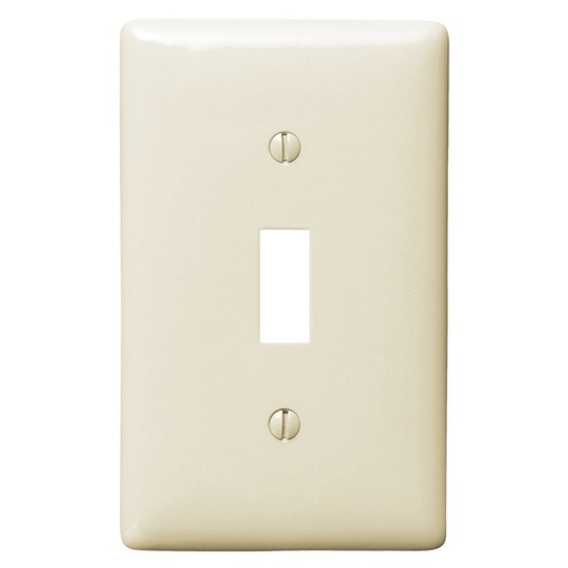 [WIR.03.255] [NP1LA] HUBBELL NP1LA Placa interruptor sencillo 1/8", 1 gang, almond
