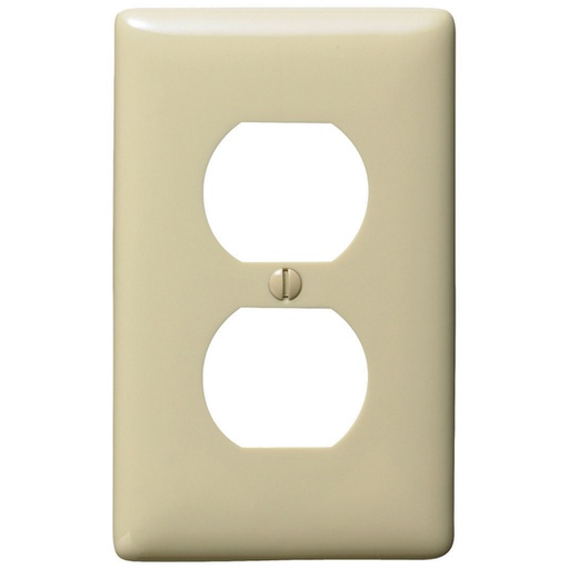[WIR.03.286] [NP8I] HUBBELL NP8I Placa para interruptor doble de 1/8", 1 gang, ivory
