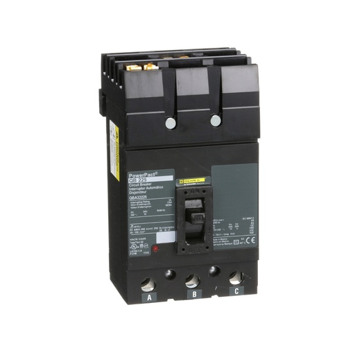 [DIS.01.523] [QBA32225] Breaker termomagnético I-Line, QBA32225, 3P, 225A, 240V, 10kA
