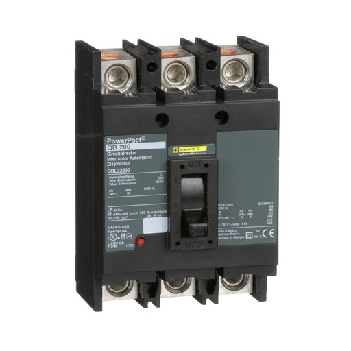 [DIS.01.537] [QBL32200] Breaker termomagnético industrial QBL32200, 3P, 200A, 240V,10kA