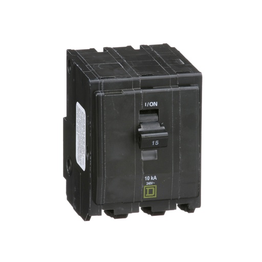 [DIS.01.355] [QO315] Breaker termomagnético de enchufar QO315, 3P, 15A, 120/240V, 10kA