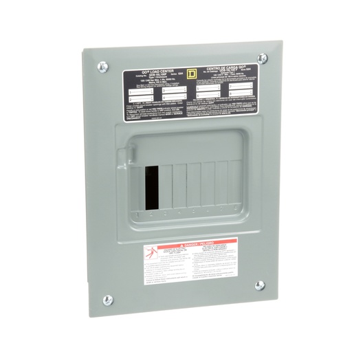 [DIS.01.102] [QO816L100F] Centro de carga zapatas QO816L100F, 240V 100A 1PH 8SP N1