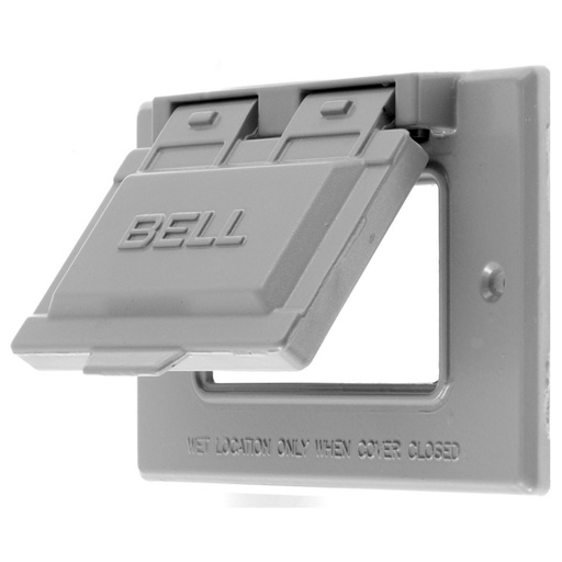 [WIR.03.248] [RW51020] HUBBELL RW51020 Placa para intemperie sencilla, 1 gang, metálica