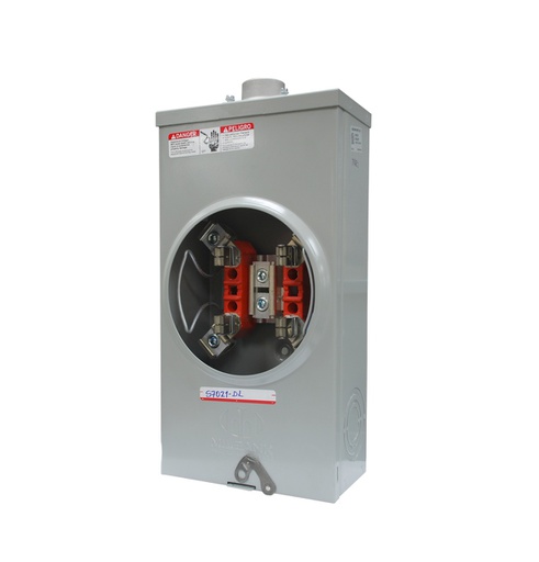 [MED.01.043] [S7021-DL_5TH] Base para contador cuadrada 1PH, 200A, 5 terminales