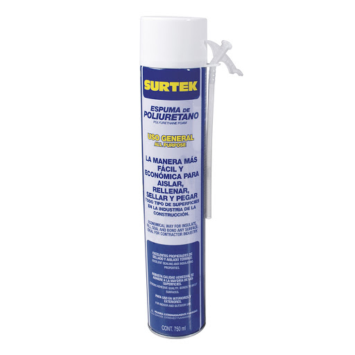 [HER.04.610] [113522] SURTEK Espuma de poliuretano uso general de 750 ml