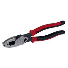 [HER.01.203] [259GHLX] URREA Tenaza bimaterial para electricista, corte lateral con ponchacable de 9" aislada hasta 1000V