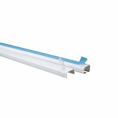 [COM.01.104] [DXN10381] DEXSON Canaleta con adhesivo blanca con división de 60mm x 40mm x 2 metros