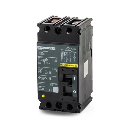 [DIS.01.369] [FAL22100] Breaker termomagnético industrial FAL22100 2P, 100A, 240V, 10kA