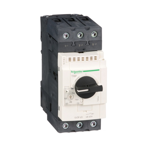 [AUT.01.353] [GV3P65] Guardamotor termomagnético GV3 con terminales EverLink, 3P,48-65 A, TeSys