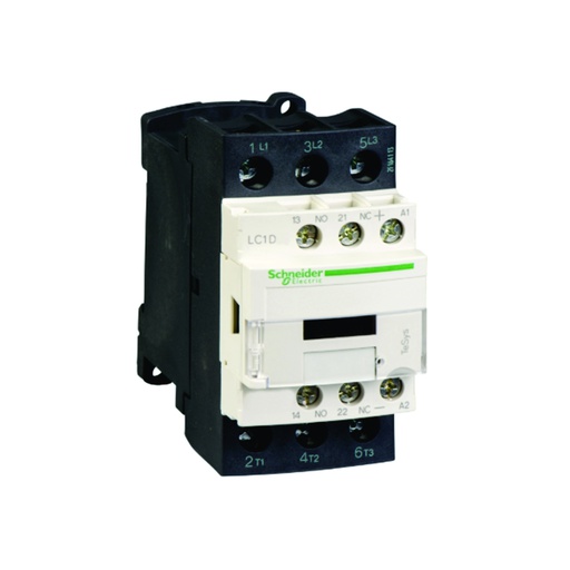 [AUT.01.284] [LC1D25GD] Contactor 25A, 3P, bobina de 125V DC, AC-3 <=440V, 60HZ, 1NA+1NC, TeSys D