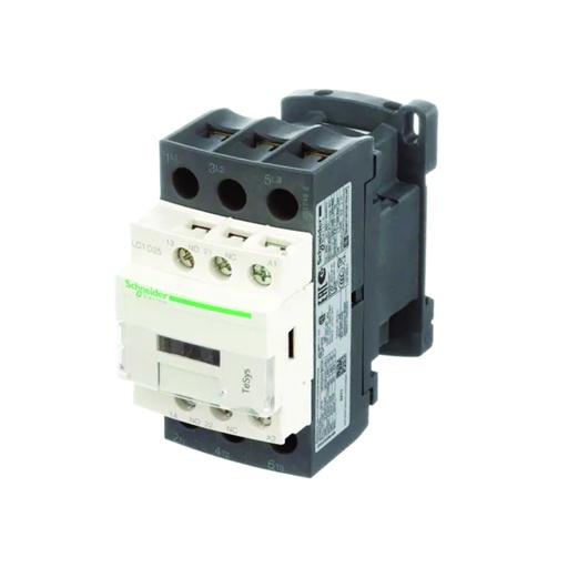 [AUT.01.285] [LC1D25T7] Contactor 25A, 3P, bobina de 480V AC, AC-3 <=440V, 60HZ, 1NA+1NC, TeSys D