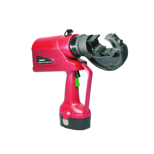 [HER.01.097] [PAT750XT18V] BURNDY Remachadora hidráulica de 12 toneladas con batería recargable 2.6Ah, 18V