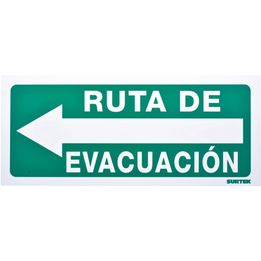 [HER.01.208] [SES5] SURTEK Señal "Ruta de evacuación" izquierda