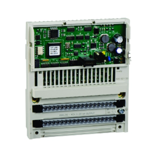 [AUT.09.036] [170AAO92100] Base de salida analógica para plataforma de automatización Modicon Momentum, 4 salidas análogicas, 24V DC