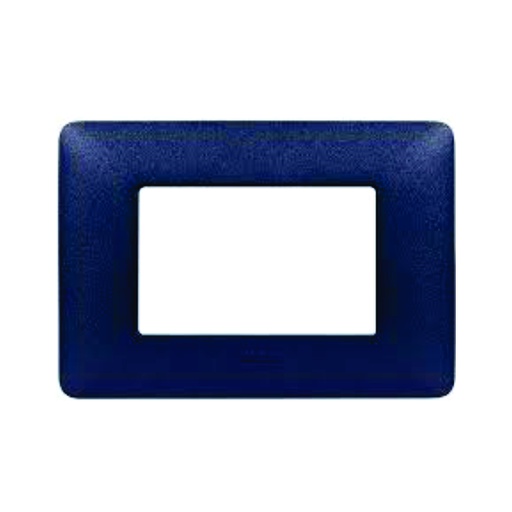 [AUT.01.578] [AM4803TBM] BTICINO Placa Matix 3 módulos acabado con texturizado azul mercurio