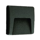 LEDVANCE Luminaria LED Balyza cuadrada 3W, 100Lms, 120-240V, 3000K, luz cálida, IP65, housing negro