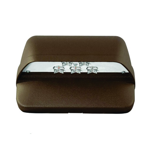 [ILU.01.153] [LNC5LU5K-DEPURADO] HUBBELL Luminaria Wallpack LED 13W, 1120Lms, 120-277V, 5000K, luzblanca, housing bronce