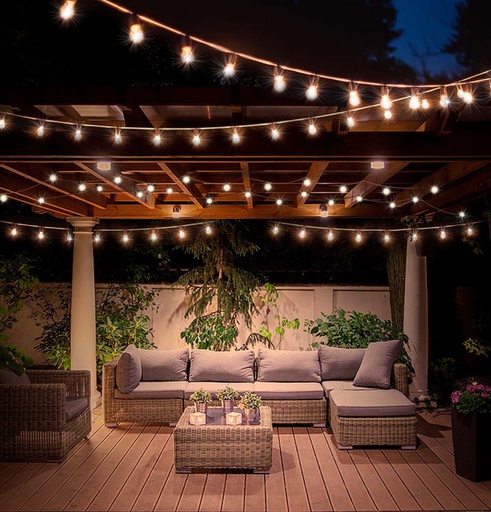 [ILU.01.1039] [P06035-36-DEPURADO] SYLVANIA Luminaria Carnaval LED 14 metros, incluye 17 bombillos 6.5W