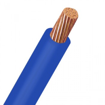 [CAB.01.107] [027070AZ-C] Cable THHN 4 Awg azul caja 100 metros