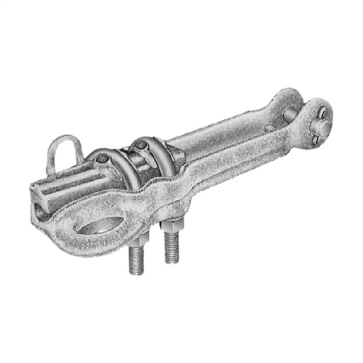 [CAB.06.159] [ADS60N] HUBBELL Grapa terminal línea recta para cable #4 (7 STR) - 266.8 (19 STR) AL, #6 (6/1) - 266.8 (18/1) ACSR