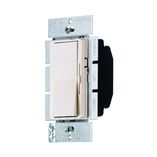 [WIR.03.064] [RDV600PLA] HUBBELL RDV600PW Dimmer para incandescente y halogena decorativo, 600W, 120Vac, light almond