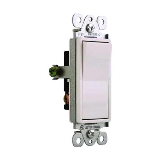 [WIR.03.754] [YQDS115-QLA] Interruptor sencillo decorativo 15A, 120-277V, light almond, UL