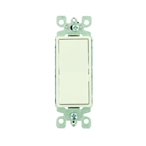 [WIR.03.772] [YQDS315-QLA] Interruptor sencillo decorativo 15A, 120-277V, 3 way, light almond, UL