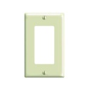 Placa decorativa plástica de pared, 1 Gang, light almond, UL