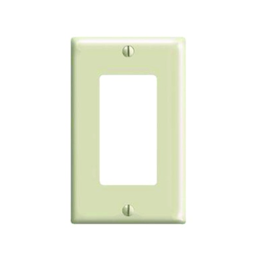 [WIR.03.770] [8831LA] Placa decorativa plástica de pared, 1 Gang, light almond, UL
