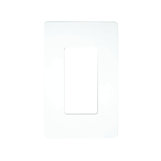 [WIR.03.791] [SI8831N-W] Placa decorativa plástica de pared sin tornillos, 1 Gang, blanco, UL