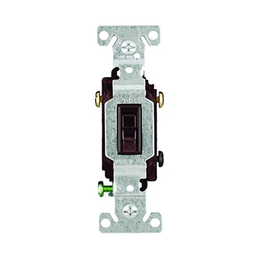 [WIR.01.045] [1303B] EAGLE Interruptor sencillo 15A, 120V, 3 way, café