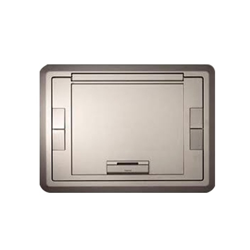 [WIR.03.665] [EFB610CTCNK] LEGRAND EFB610CTCNK Cubierta de aluminio para caja de piso,6 a 10 gang, nickel