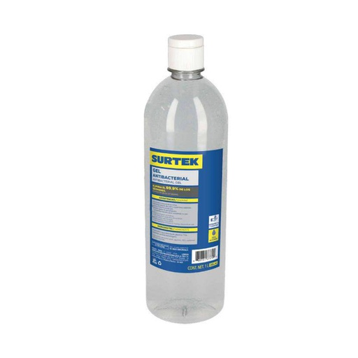 [HER.09.018] [GELA1] SURTEK Gel Antibacterial 70% Alcohol 1 litro
