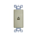 Toma telefónico RJ11 de 4 hilos light almond UL