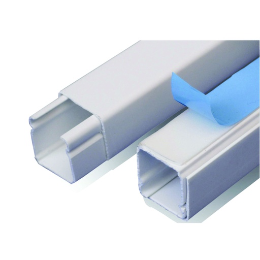 [COM.01.082] [DXN10061] DEXSON Canaleta blanca de 20mm x 20mm x 2 metros