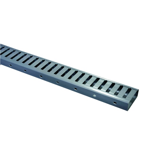 [COM.01.110] [DXN10052] DEXSON Canaleta ranurada gris de 25mm x 60mm x 2 metros