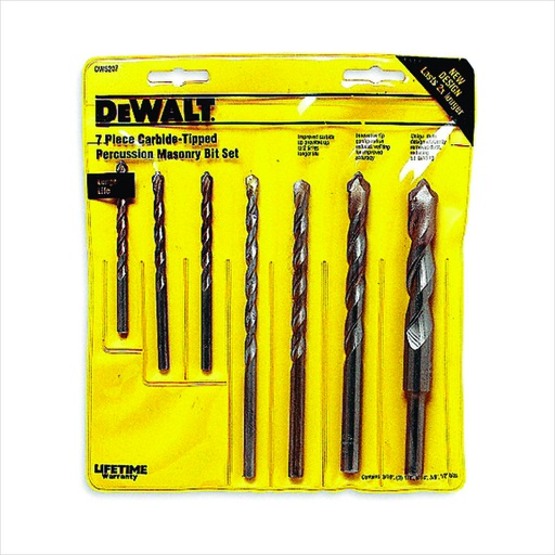 [HER.03.004] [DW5207-7] DEWALT Juego de 7 brocas para rotomartillo para concreto