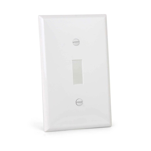 [WIR.03.765] [8811W] Placa interruptor sencillo de pared blanco, UL