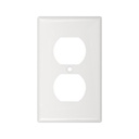Placa interruptor doble blanco, UL