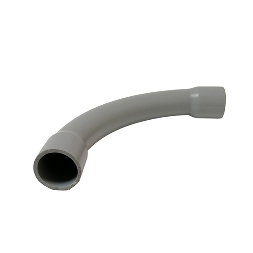 [CAN.10.002] [CPVC409011/2] Curva PVC eléctrico C-40 de 1½" 90° lisa