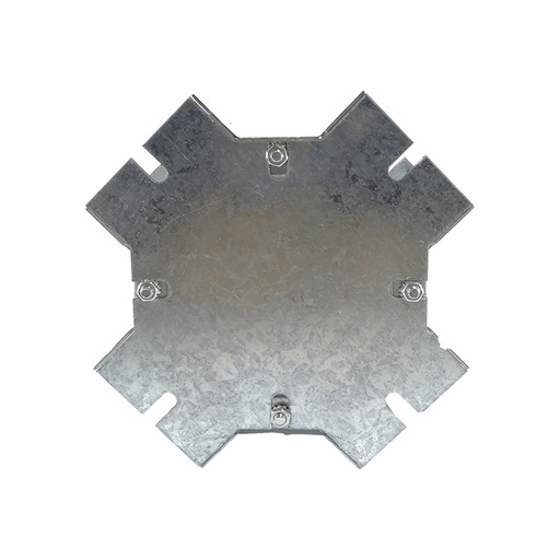 [CAN.11.062] [88HSX-GV] Placa de cruz galvanizada de 8" para ducto cuadrado