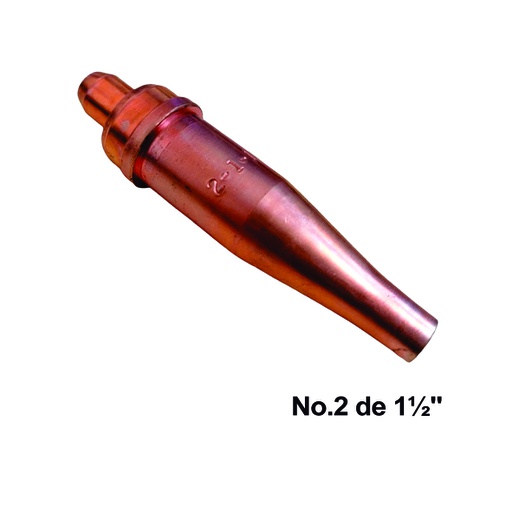 [HER.08.002] [2-1-101] Boquilla recta de corte para acetileno # 2 de 1½"