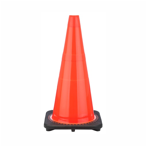 [HER.09.004] [RC700S-BW] Cono de tráfico 28" anaranjado de PVC resistente